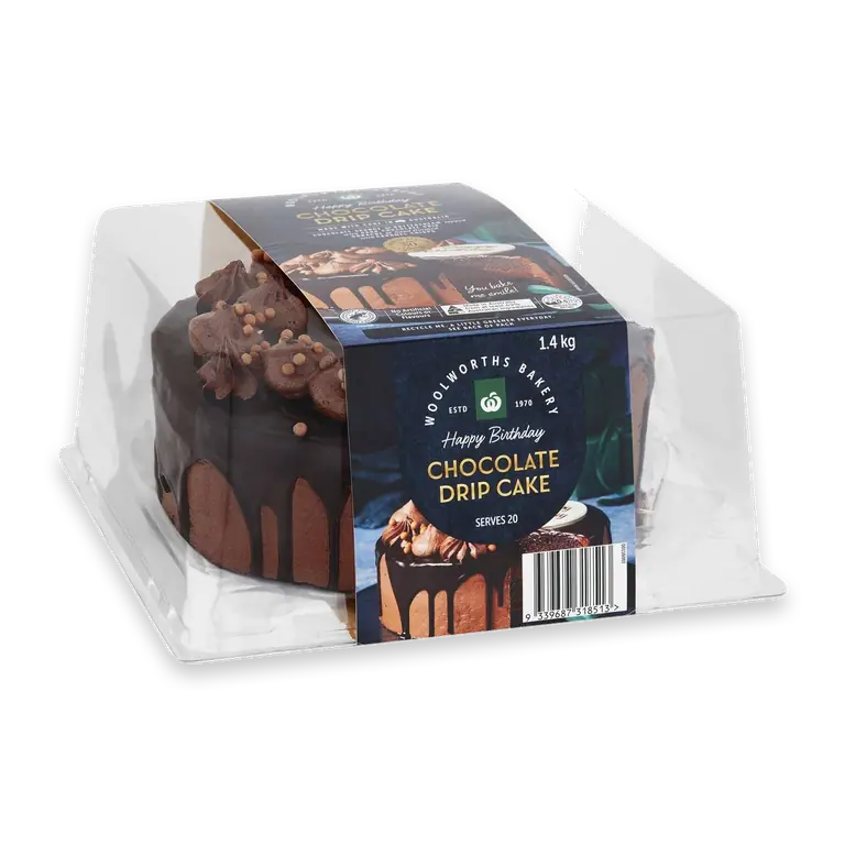 Happy Birthday Chocolate Drip Cake