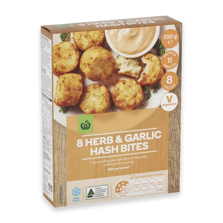 Herb & Garlic Hash Bites 8 Pack