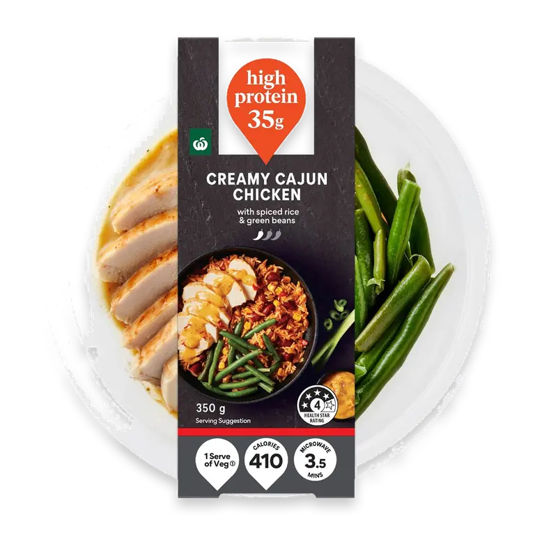 High Protein Creamy Cajun Chicken Bowl