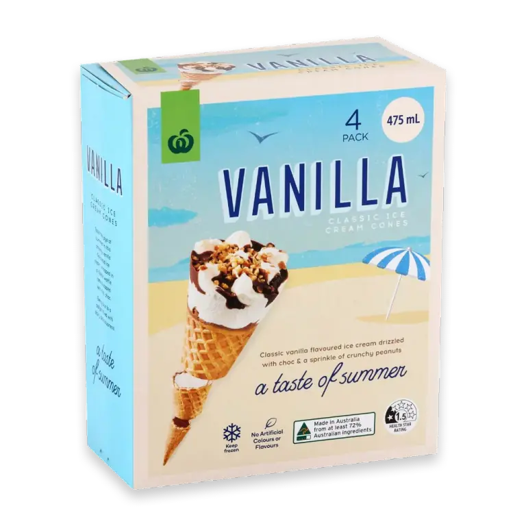 Ice Cream Cones Vanilla