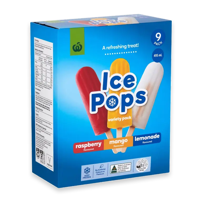 Ice Pops Raspberry Mango & Lemonade