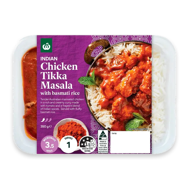 Indian Chicken Tikka Masala With Basmati Rice