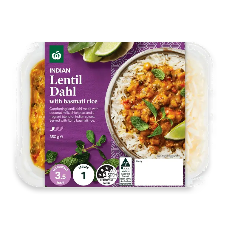 Indian Lentil Dahl With Basmati Rice