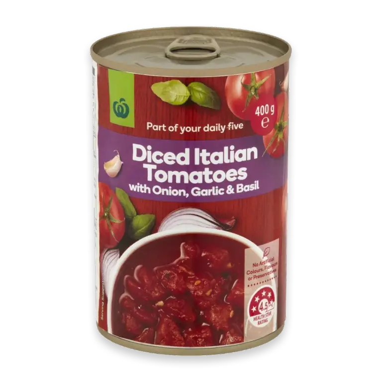Italian Tomatoes With Onion Garlic & Basil