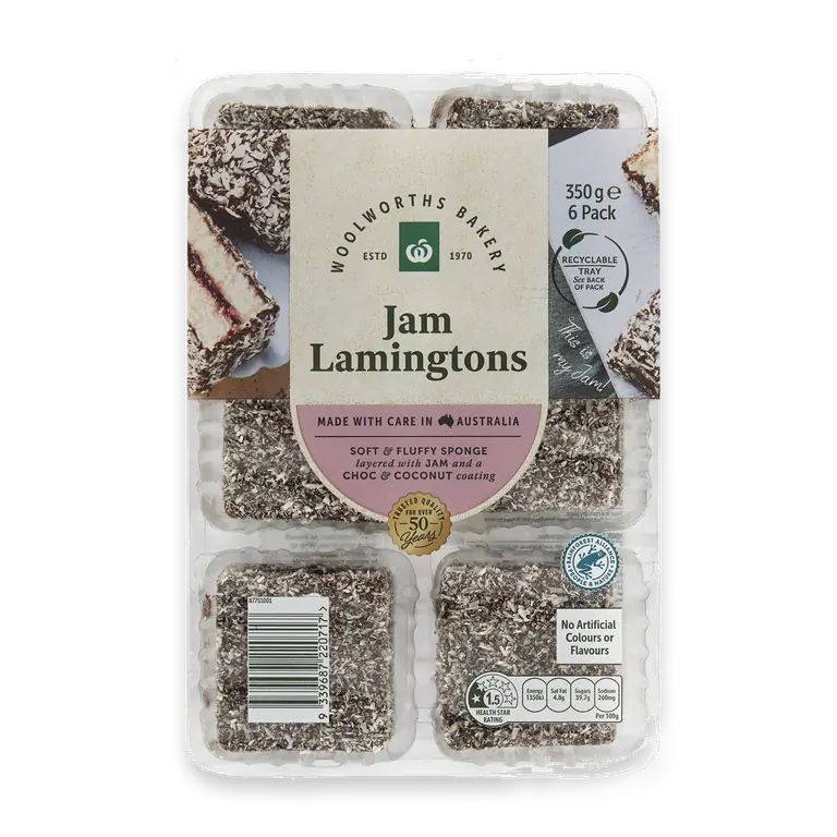 Jam Filled Lamingtons