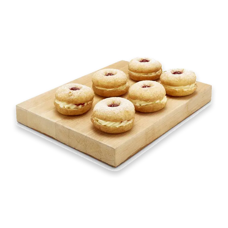 Jam & Fresh Cream Filled Donuts