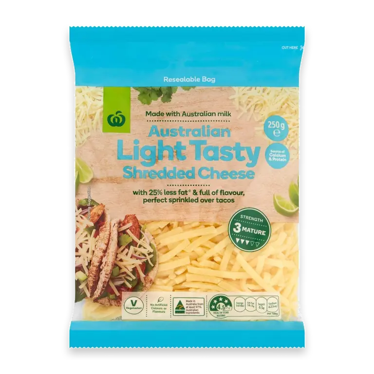 Light Tasty Cheese Shredded