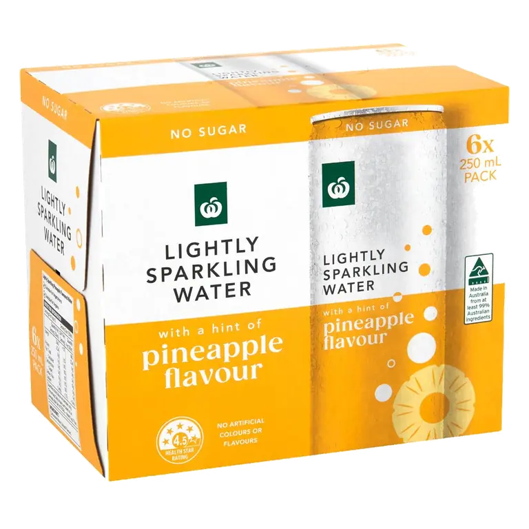 Lightly Sparkling Water Cans Pineapple