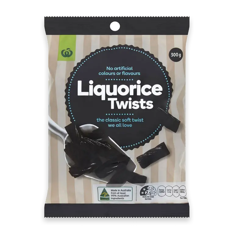 Liquorice Twists Black