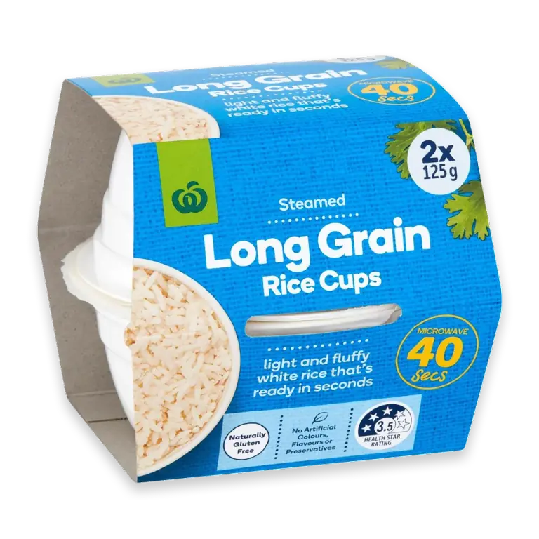 Long Grain Rice Microwave Cups