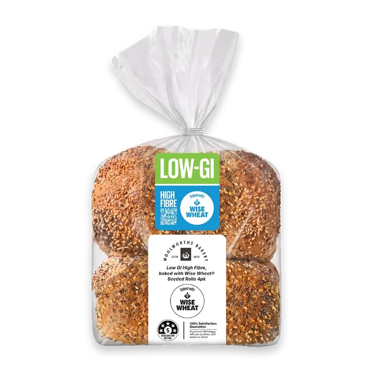 Low GI High Fibre Wise Wheat® Seeded Rolls