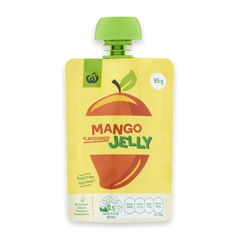 Mango Flavoured Jelly In Pouch