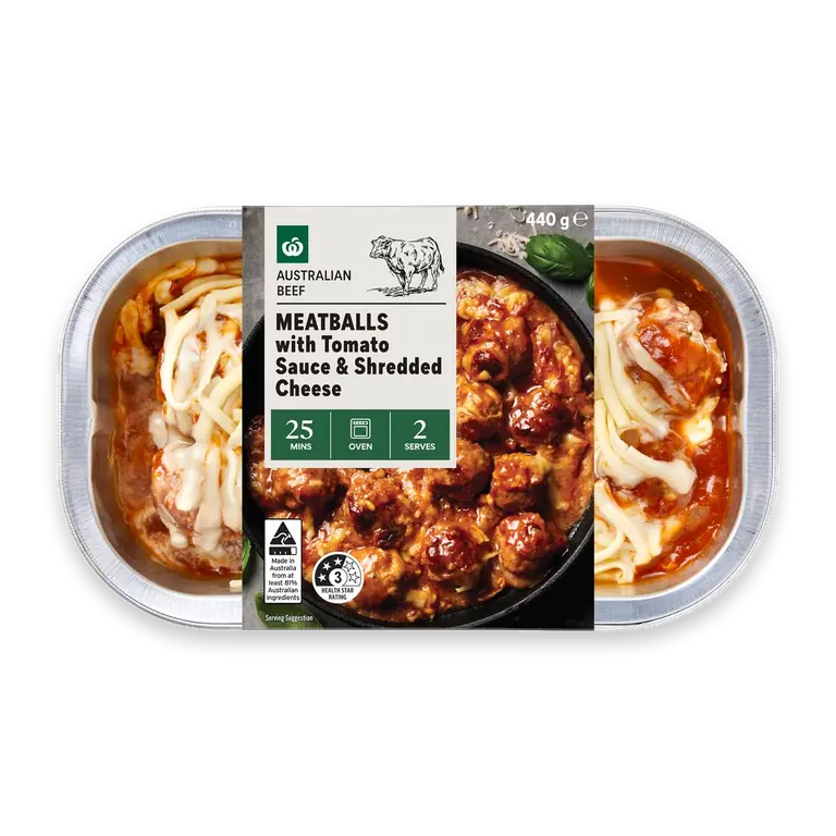 Meatballs With Tomato Sauce & Cheese