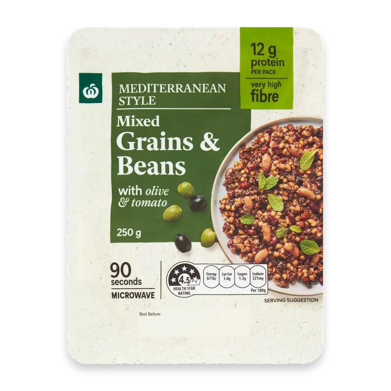 Mediterranean Style Mixed Grains & Beans