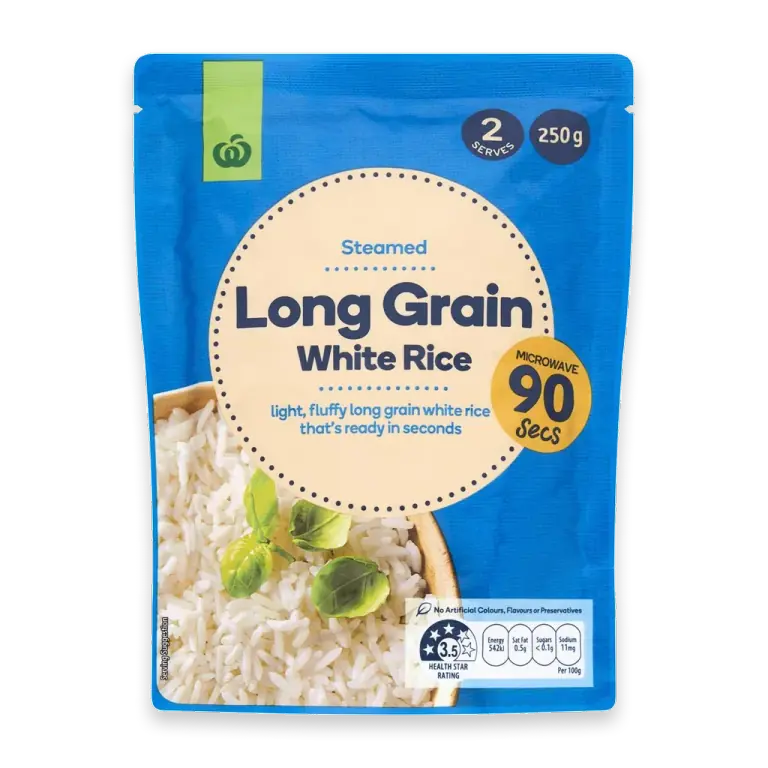 Microwave Long Grain White Rice