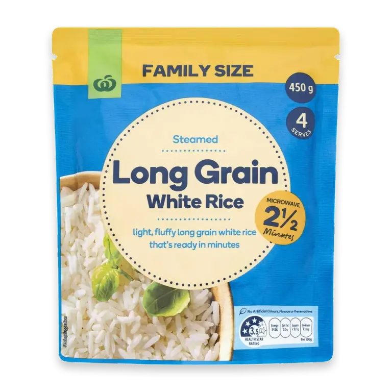 Microwave White Long Grain Rice Family