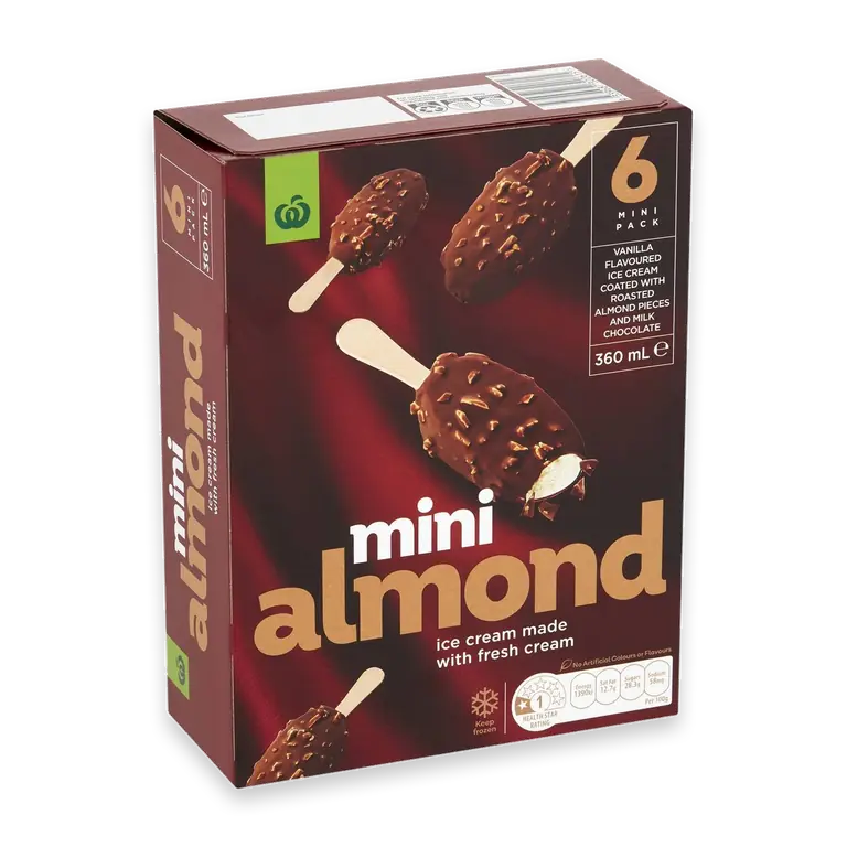 Mini Almond Vanilla Ice Cream