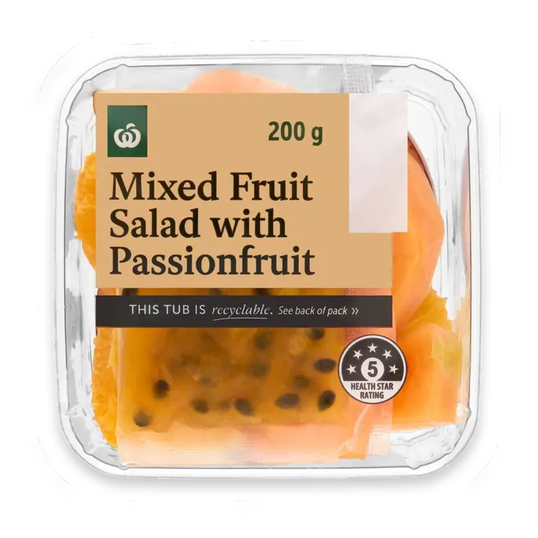 Mixed Fruit Salad With Passionfruit Tub