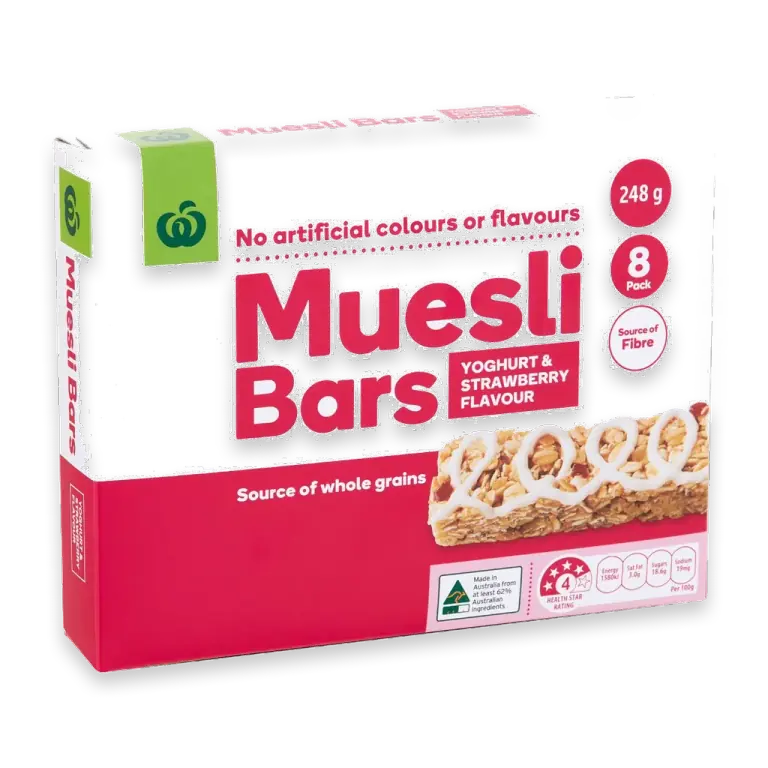 Muesli Bars Yoghurt & Strawberry