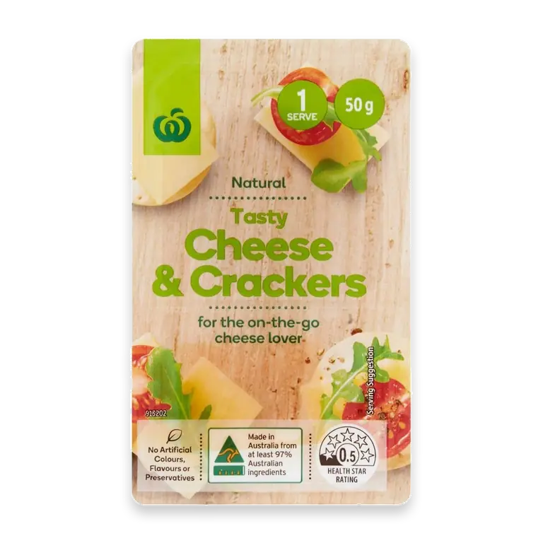Natural Tasty Cheese & Crackers