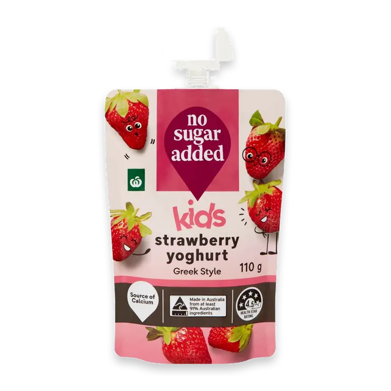 No Added Sugar Greek Style Strawberry Yoghurt