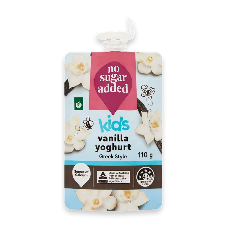No Added Sugar Greek Style Vanilla Yoghurt