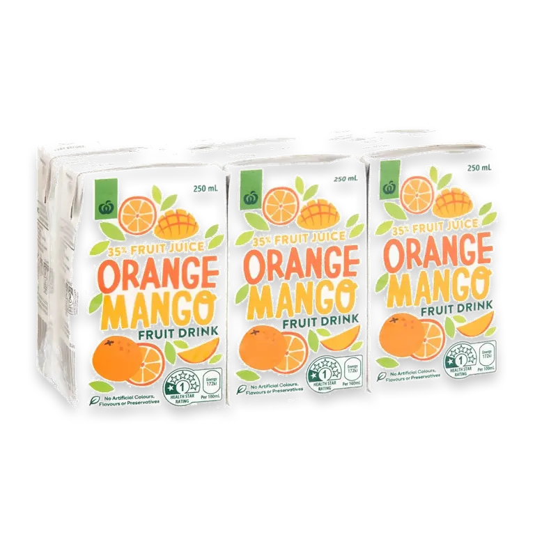 Orange Mango Fruit Drink Poppers