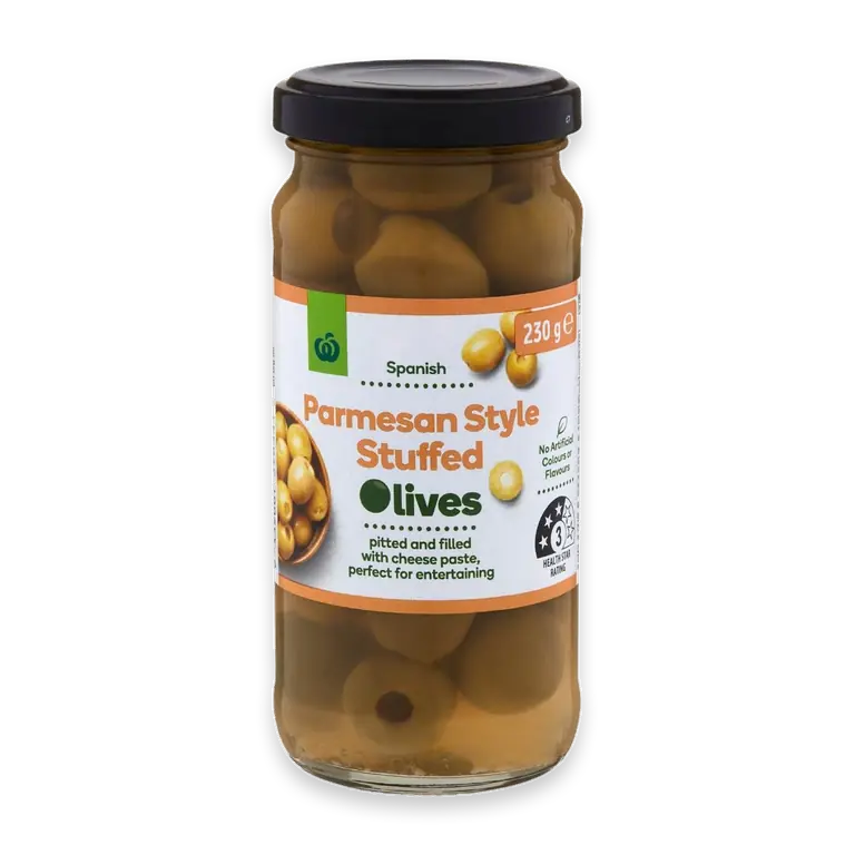 Parmesan Stuffed Mediterranean Olives