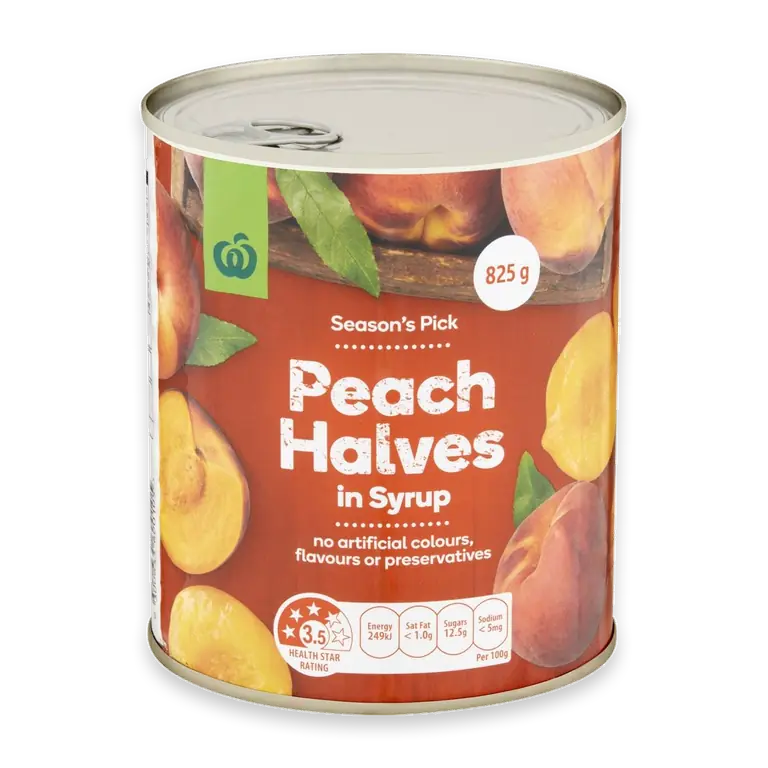 Peach Halves In Syrup