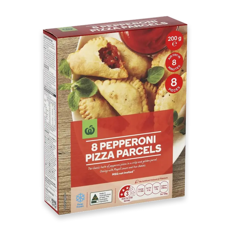 Pepperoni Pizza Parcels 8 Pack