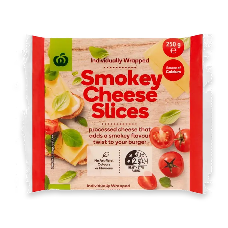 Processed Cheese Slices Smokey