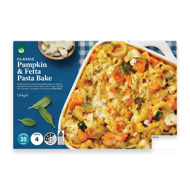 Pumpkin & Feta Pasta Bake