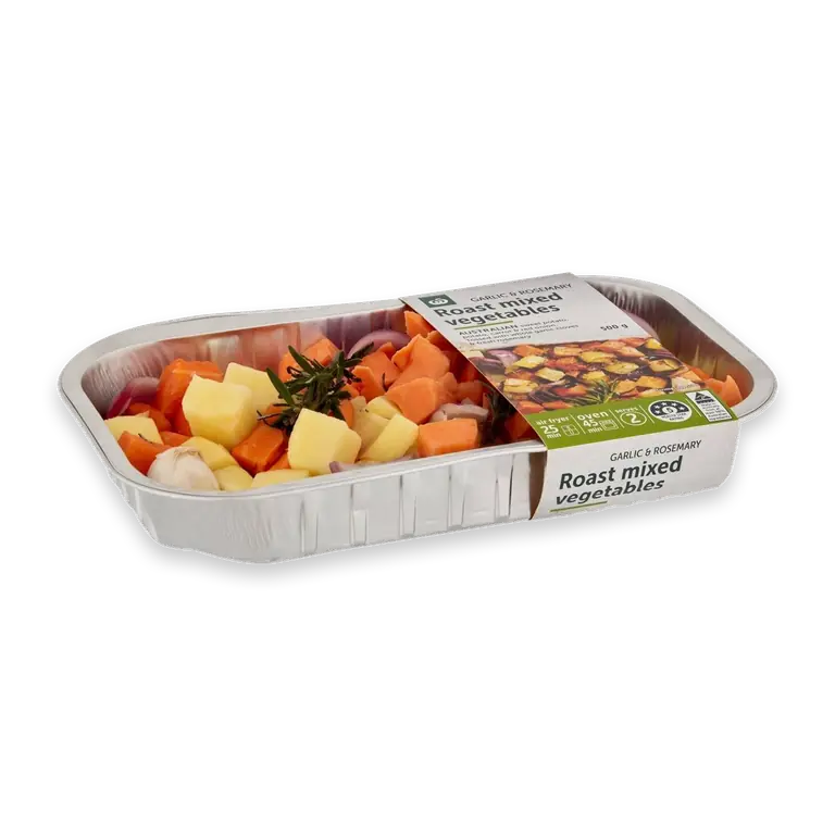 Roast Mixed Vegetables With Garlic & Rosemary