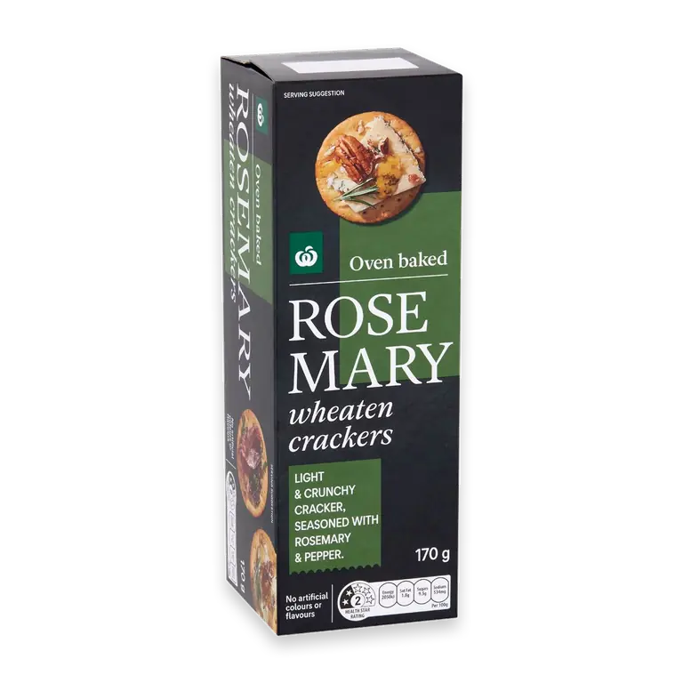 Rosemary Wheaten Crackers