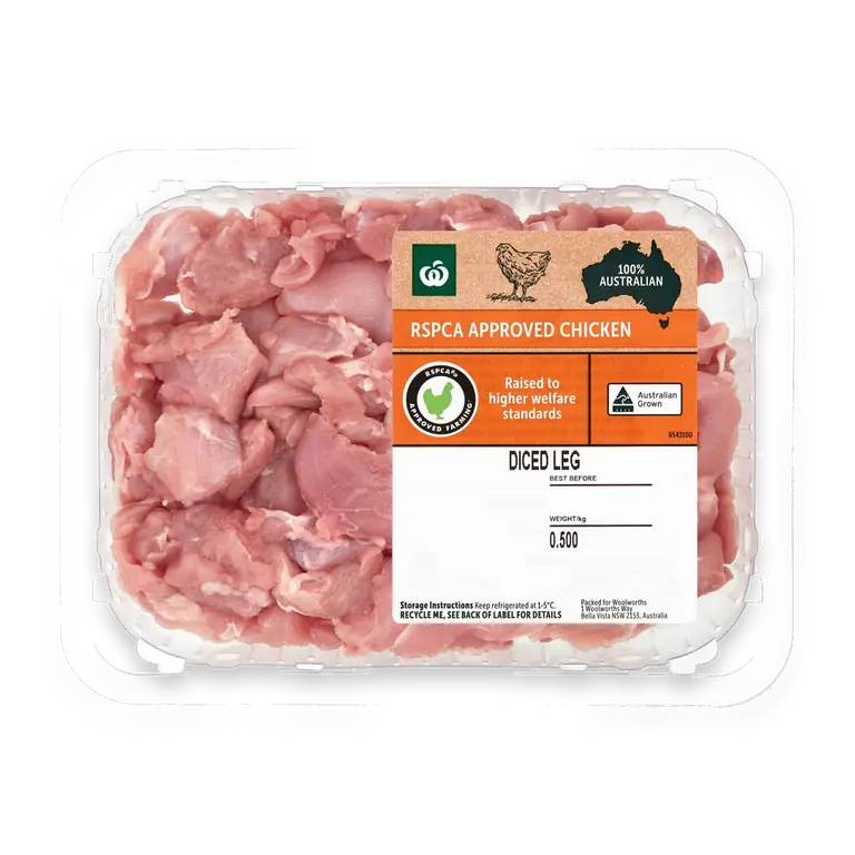 RSPCA Approved Chicken Leg Fillet Diced