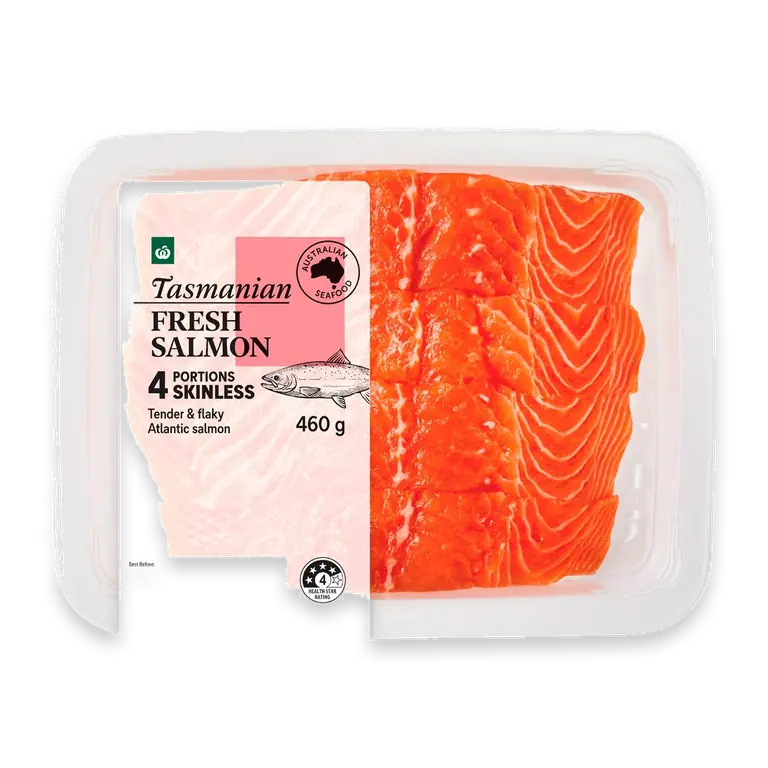 Salmon Portions Skin Off