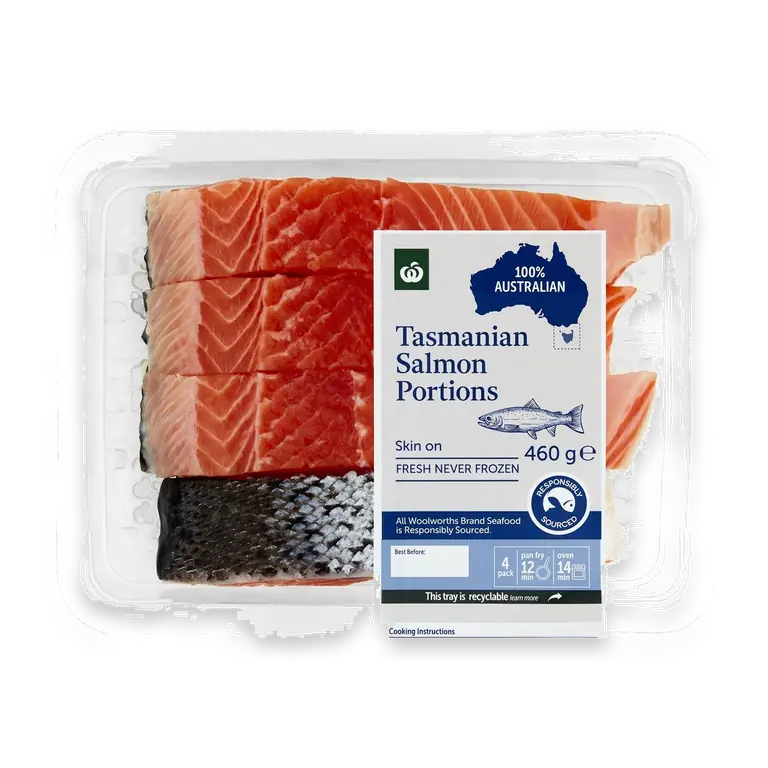Salmon Portions Skin On