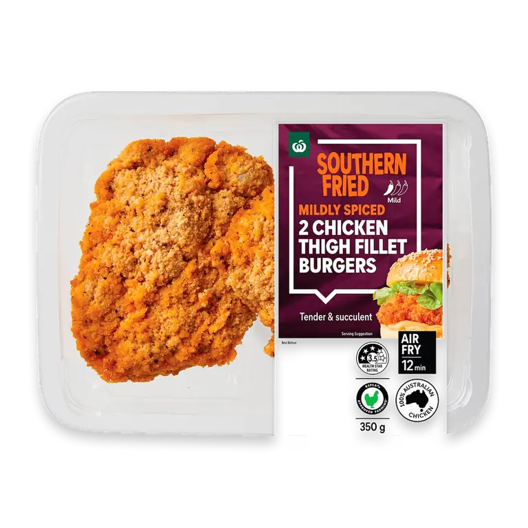 Southern Fried Chicken Thigh Fillet Burgers