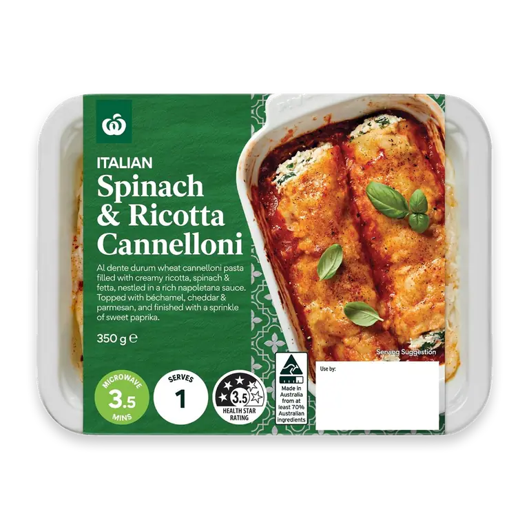 Spinach & Ricotta Cannelloni