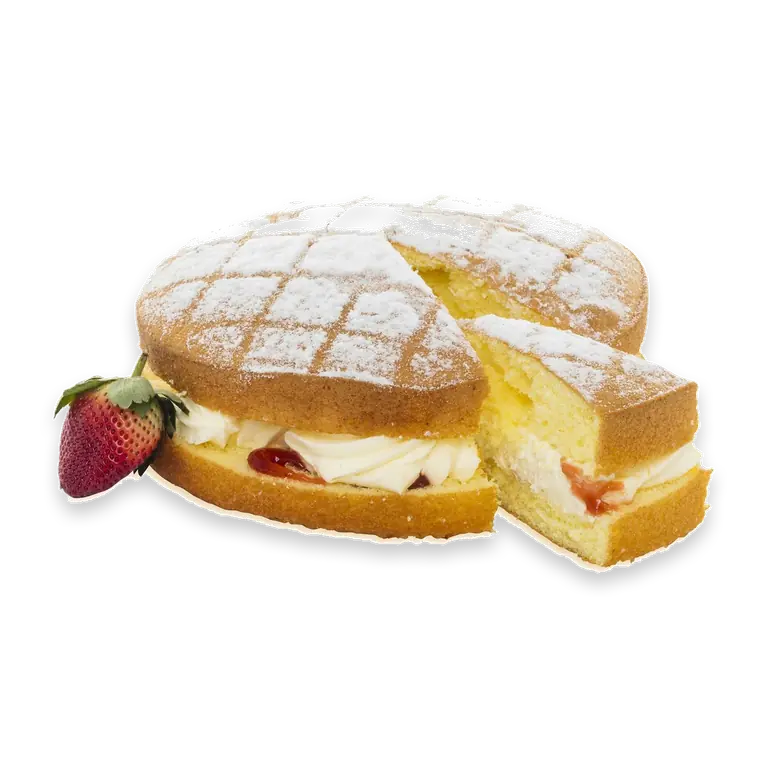 Sponge Fresh Cream & Jam Cake