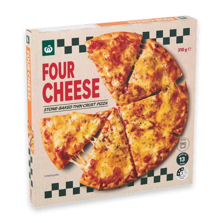 Stone Baked Thin Crust Pizza Four Cheese