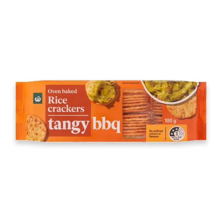 Tangy BBQ Rice Crackers
