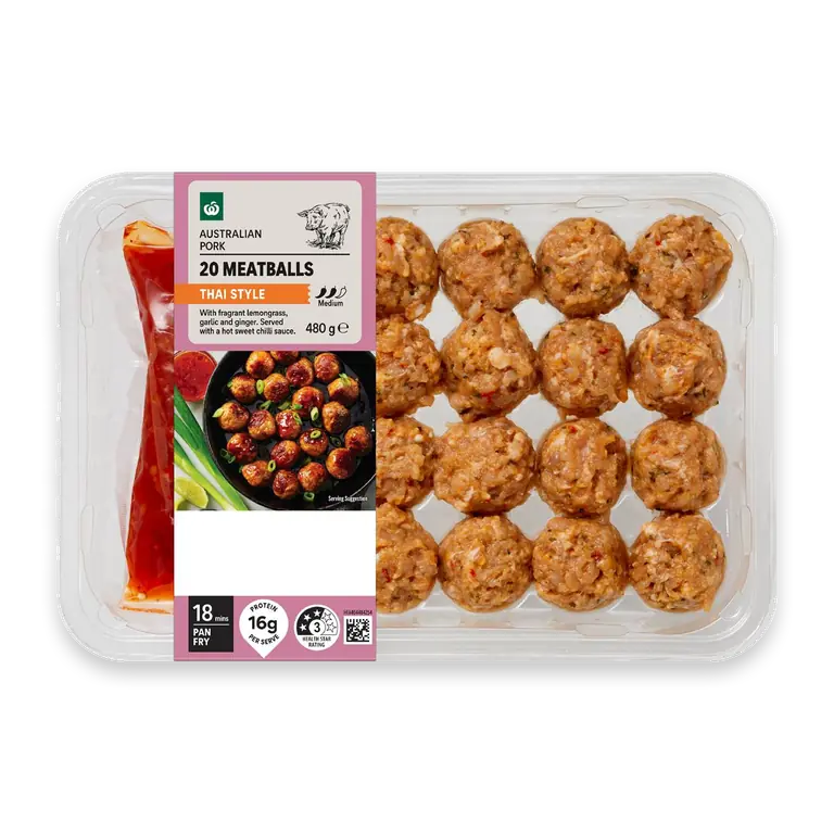 Thai Style Pork Meatballs With Chilli Sauce
