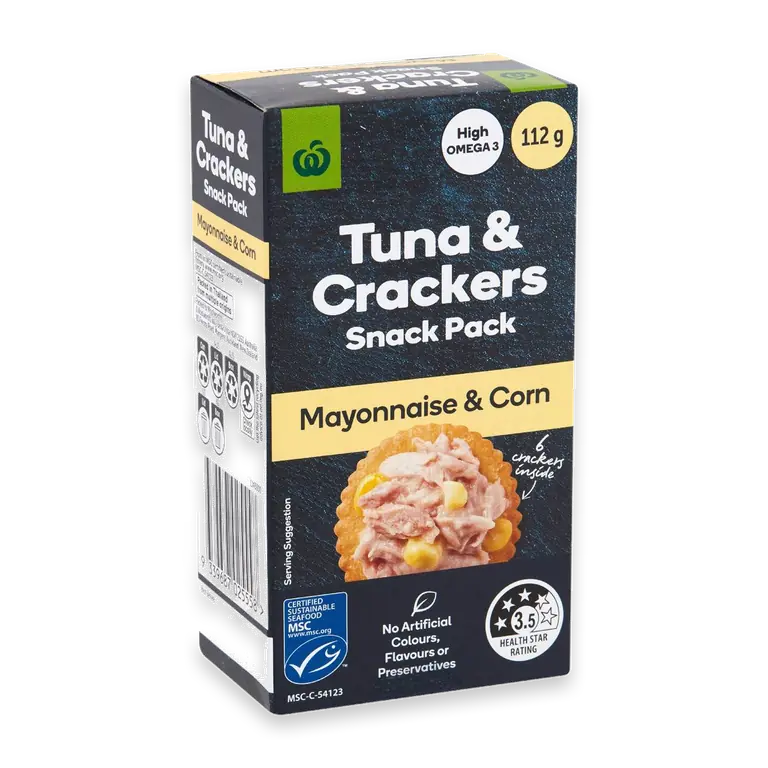 Tuna Mayo & Corn With Crackers