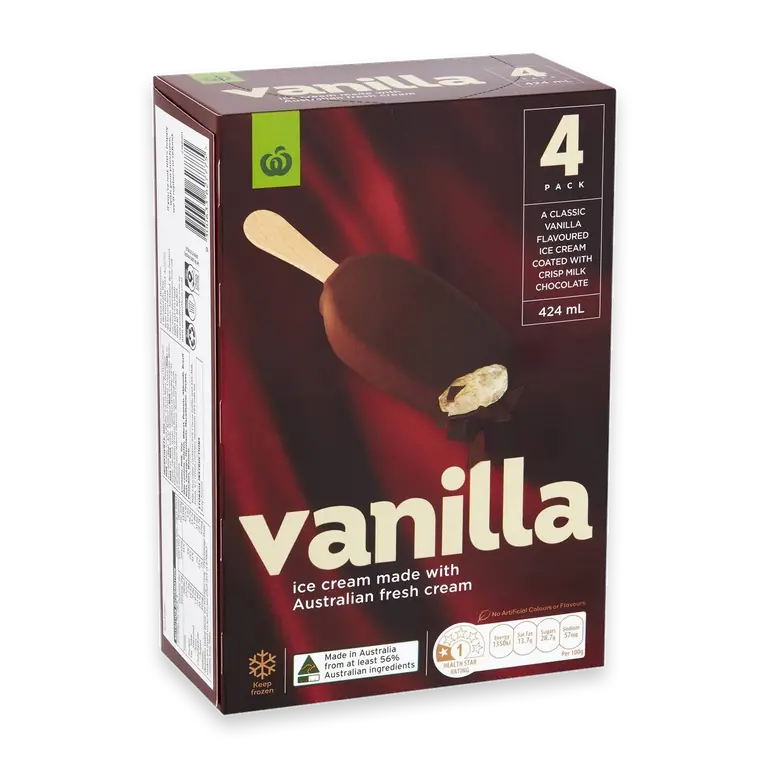 Vanilla Ice Cream Sticks