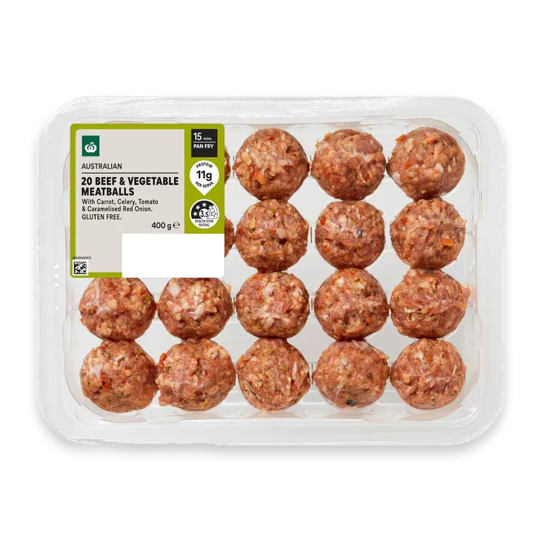 &Veg Beef Meatballs With Carrot Celery Tomato & Onion