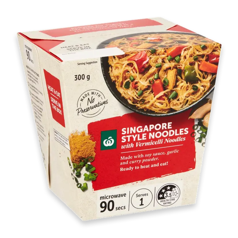 Vegetable Singapore Style Noodles Box
