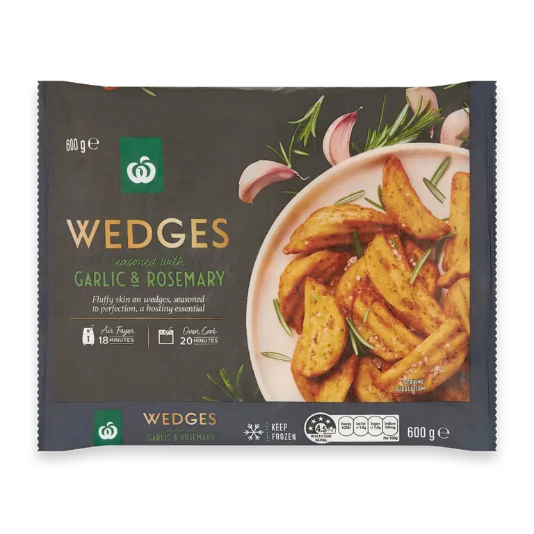 Wedges Seasoned With Rosemary & Garlic
