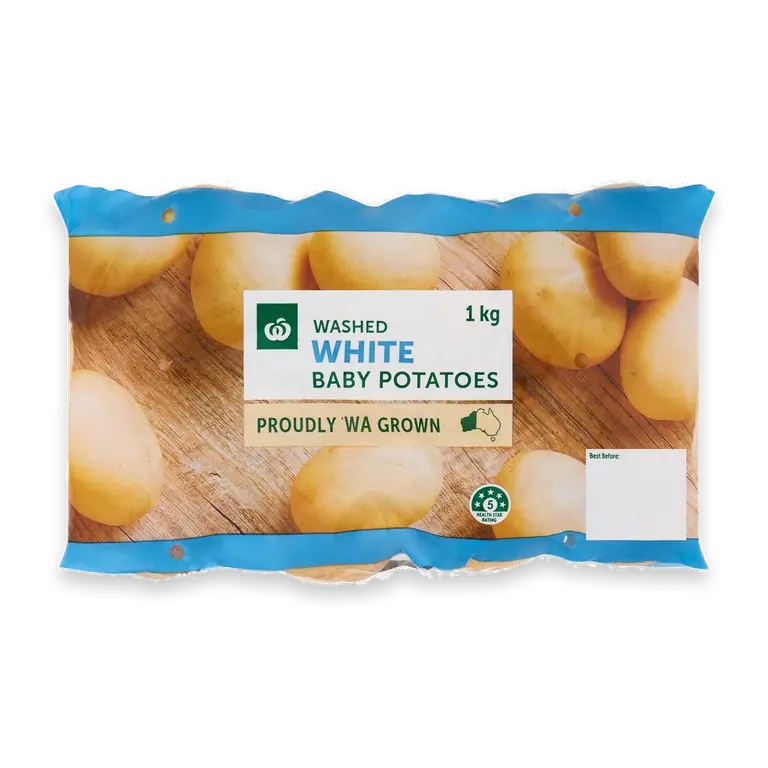 White Washed Baby Potatoes Bag