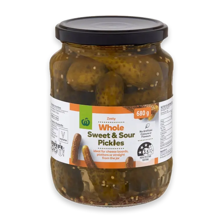 Whole Sweet & Sour Pickles